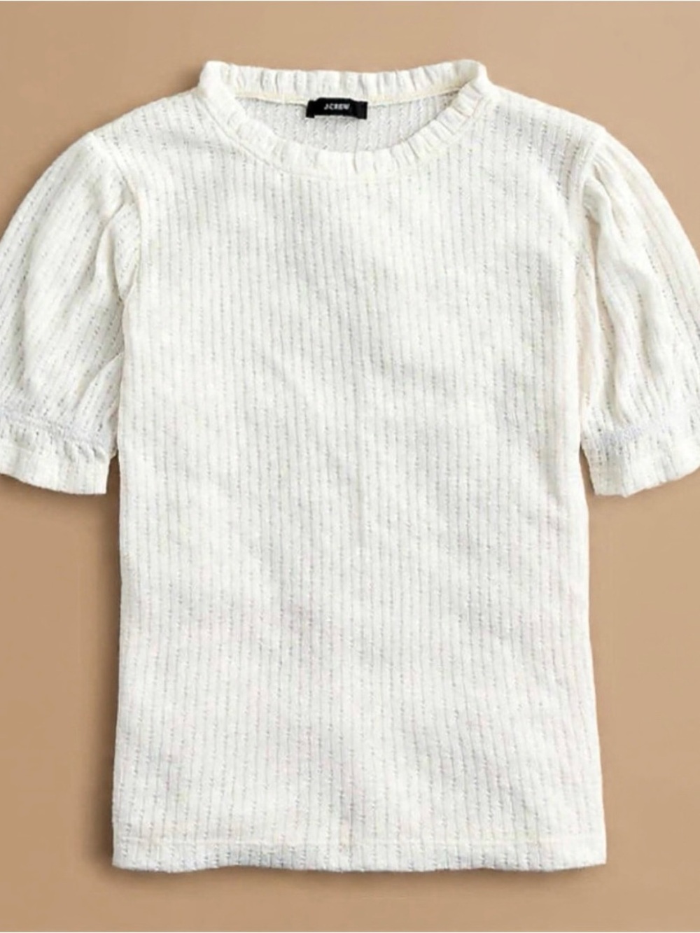 ❤️J.Crew ivory pointelle top Size XS❤️